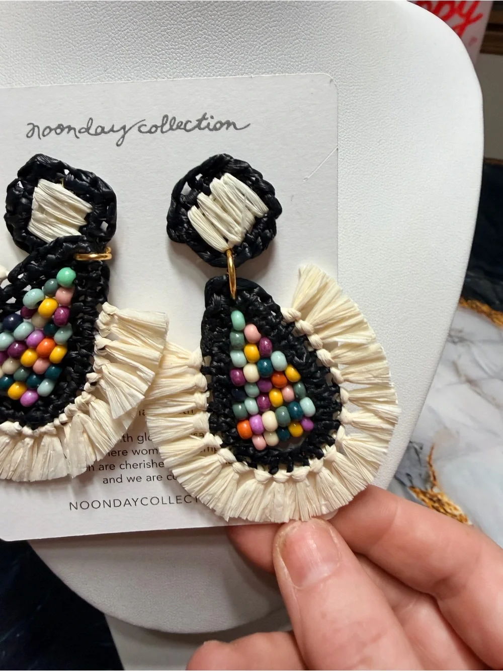 Noonday Collection Gulal earrings NWT!